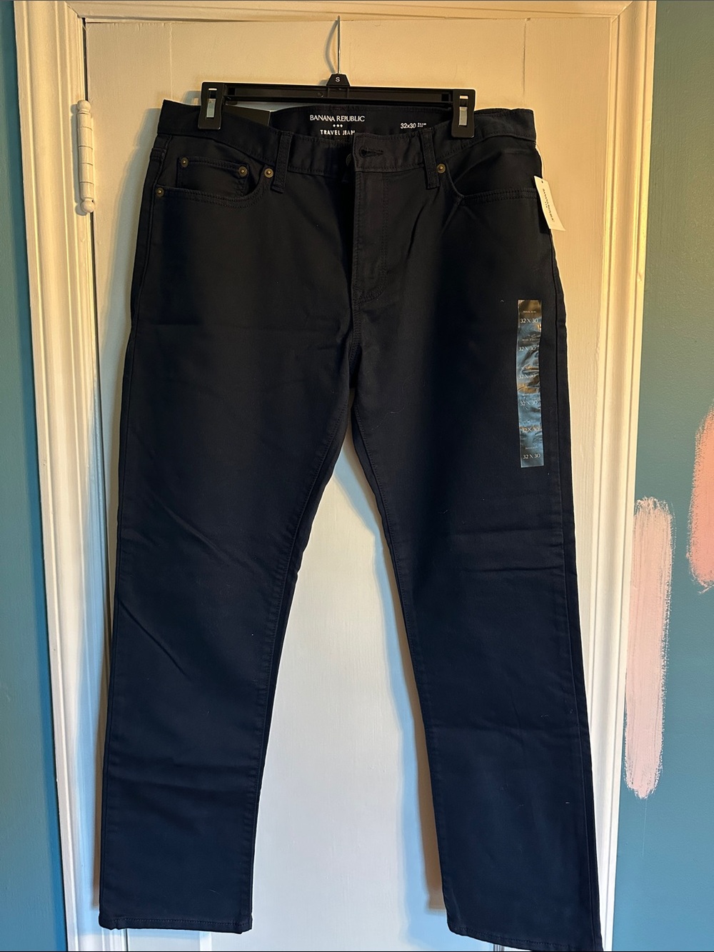 Banana Republic Men's Slim Straight Black Jeans
